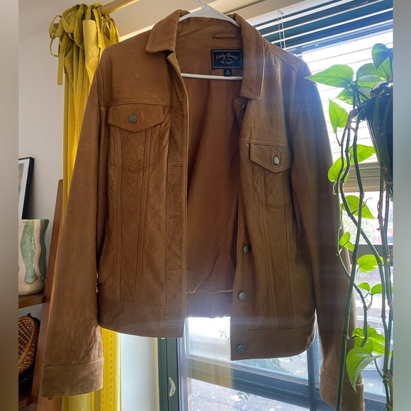 Lucky Brand Brown Leather Jacket - Picture 4 of 5